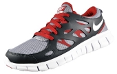 Nike Free Run 2 Junior New 2015 - Wolf Grey / White / Red