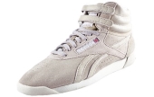 Reebok Classic Freestyle Hi Suede Womens - Stone / Pebble / White